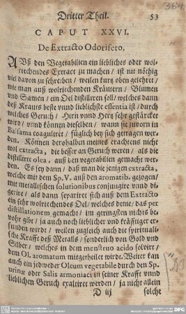 CAPUT XXVI. De Extracto Odorifero.
