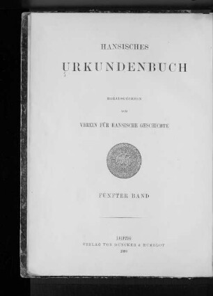 5.1392/1414(1899): Hansisches Urkundenbuch