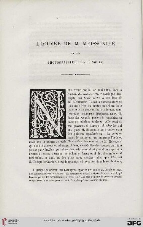 20: L' oeuvre de M. Meissonier et les photographies de M. Bingham