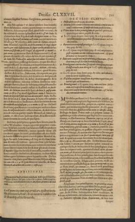 Decisio CLXXVII.