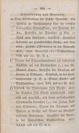 668-707 [Rezension] Offenbarung und Vernunft