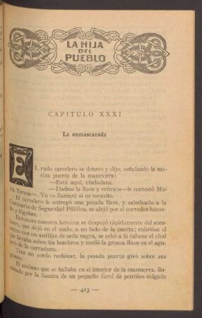 Capítulo XXXI - La enmascarada