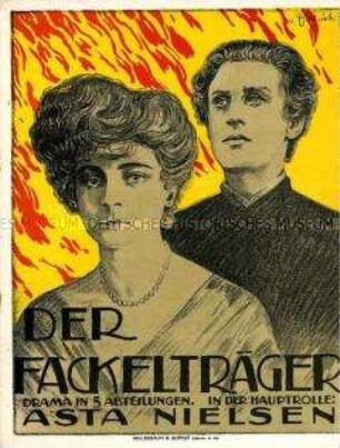 Programmheft zu dem Theaterstück "Der Fackelträger" von Holger Madsen