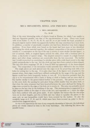 Chapter XXIX: Mica Ornaments, Rings, and Precious Metals