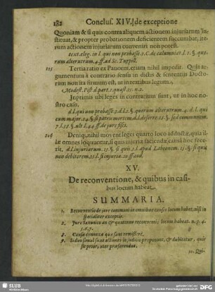XV. De reconventione, & quibus in casibus locum habeat