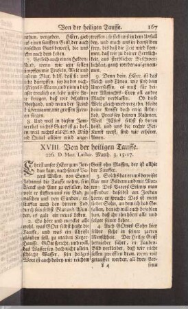 Von der heiligen Tauffe.