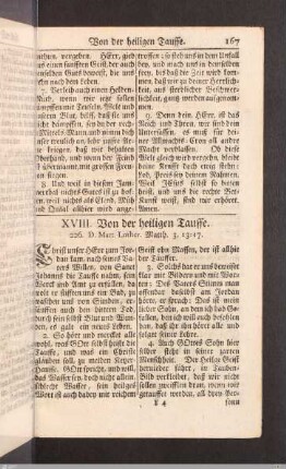 Von der heiligen Tauffe.