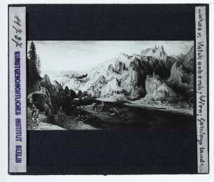 Valckenborch, Gebirgslandschaft mit räuberischem Überfall und Stuckofen (Wien KhM GG_1067)