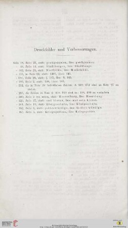 Druckfehler und Verbesserungen