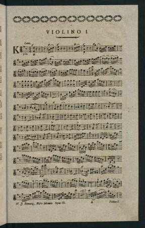 1-10, Missa Solemnis. Opus III. Violino I.
