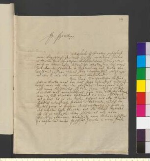 Brief von Frommann, Carl Friedrich Ernst an Goethe, Johann Wolfgang von