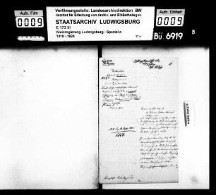 Stiftungspfleger und Offizianten, Oberamt Besigheim