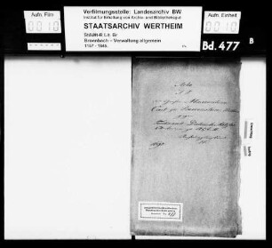Graf Maximilian Carl zu Löwenstein-Wertheim gegen Ferdinand Dietrich Metzler, Amtmann zu Abstatt, Rechnungsanstände betr.