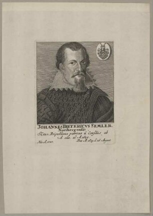 Bildnis des Johannes Dietericvs Semler