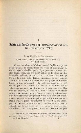 Neue Briefe : vornehml. an Sophie von la Roche
