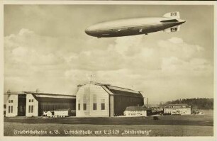 Friedrichshafen a. B. - Luftschiffhalle mit LZ 129 "Hindenburg"