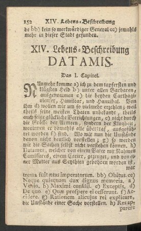 XIV. Lebens-Beschreibung Datamis