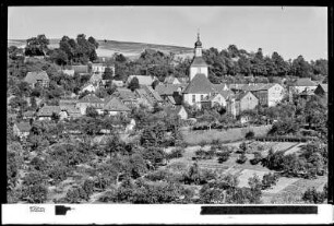 Blick auf Hohnstein mit Kirche