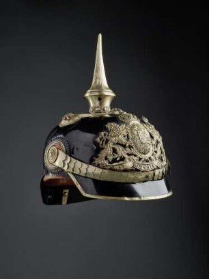 Pickelhaube für Offiziere der Bayerischen Infanterie