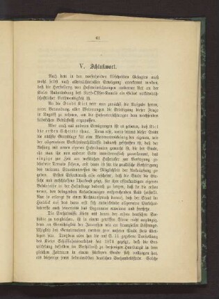 V. Schlußwort.