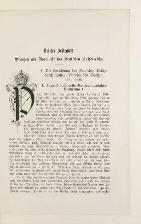 Dritter Zeitraum. Preußen als Vormacht des Deutschen Kaiserreichs
