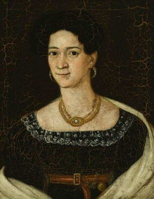 Brustbild einer Dame mit Halskette