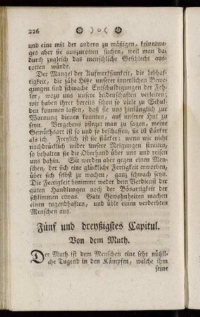 Fünf und dreyßigstes Capitul. Von dem Muth. - Vierzigstes Capitul. Von dem Selbstmord.
