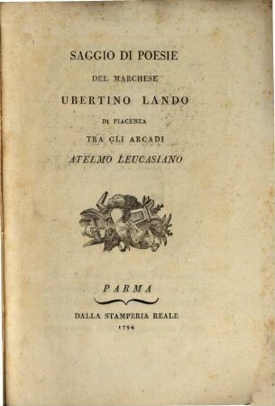 Saggio di poesie
