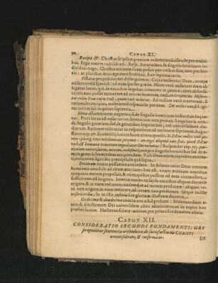 Caput XII. Consideratio Secundi Fundamenti: Ubi proponitur sententia orthodoxa de satisfactionis Christi universalitate, & confirmatur.