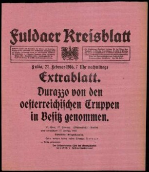 Zweite Ausgabe vom Sonntag, den 27. Februar 1916.