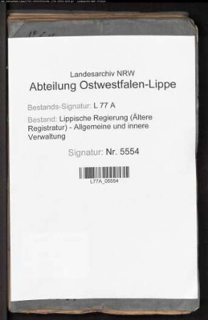 Verwaltung des Zuchthauses (Landesstrafanstalt) und Abnahme der Zuchthausrechnungen, Bd. 5