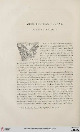 2. Pér. 9.1874: Architecture romane du midi de la France, [2] : [Rezension]
