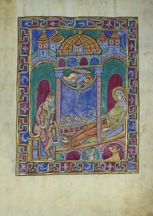 Albani-Psalter & Psalter der Christina von Markyate — S. 21 - Geburt Christi