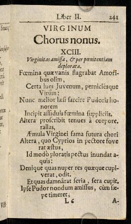 241-258, Virginum Chorus nonus.