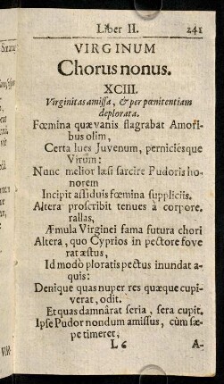 241-258, Virginum Chorus nonus.