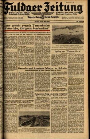 Ausgabe vom Dienstag, den 06. April 1943.