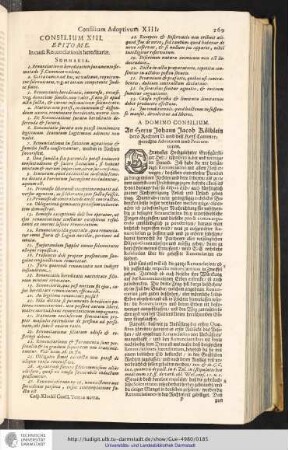 Consilium XIII.