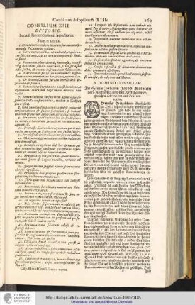 Consilium XIII.