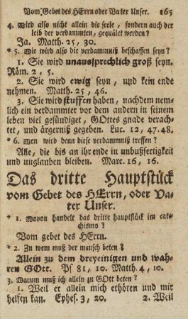 Das dritte Hauptstück. Vom Gebet des Herrn, oder Vater Unser