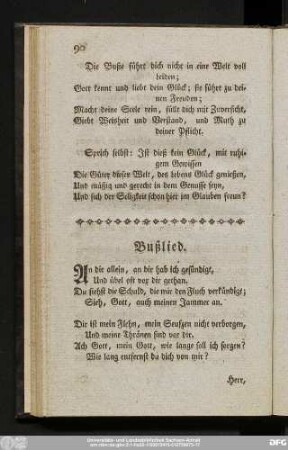 Bußlied.