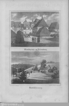 Marktplatz zu Altenberg, Hirschsprung : zu Lieferung 9
