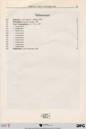 Nebenraum (Nr. 569-582)