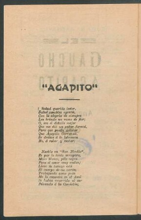 "Agapito"