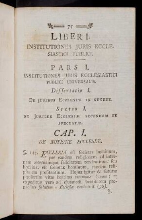 75-142, Dissertatio I