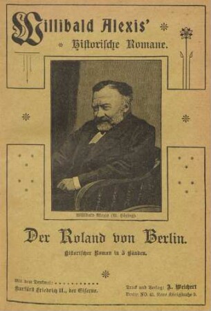 Porträt. Willibald Alexis