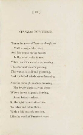 Stanzas For Music.