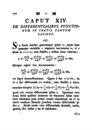 Caput XIV. De Differentialibus Functionum In Certis Tantum Casibus.