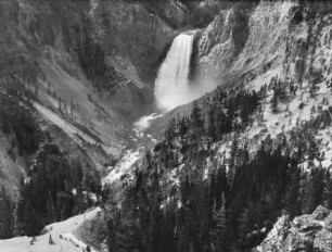 Lower Falls : Die Lower Falls des Yellowstone River