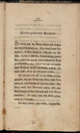 Siebenzehntes Kapitel. - Achtzehntes Kapitel.
