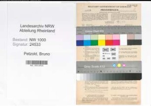 Entnazifizierung Bruno Petzold, geb. 02.03.1904 (Verm.Techniker)
